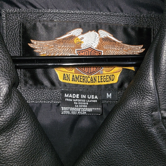 EUC Harley Davidson leather jacket - Picture 4 of 10
